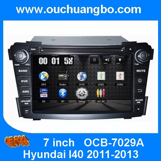 Ouchuangbo Car Radio Headunit DVD Player for Hyundai I40 2011-2013 GPS Navi USB TV System OCB-7029A