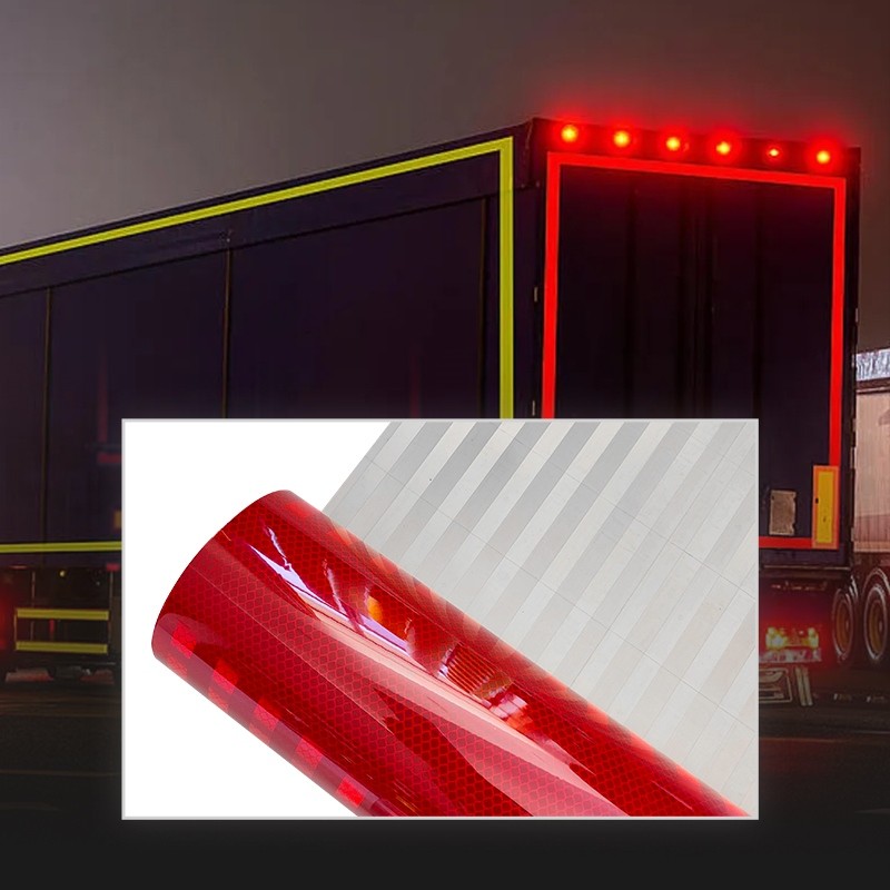 High Visibility Metalized Prismatic Reflective Sheeting for Truck Vehicle Mark