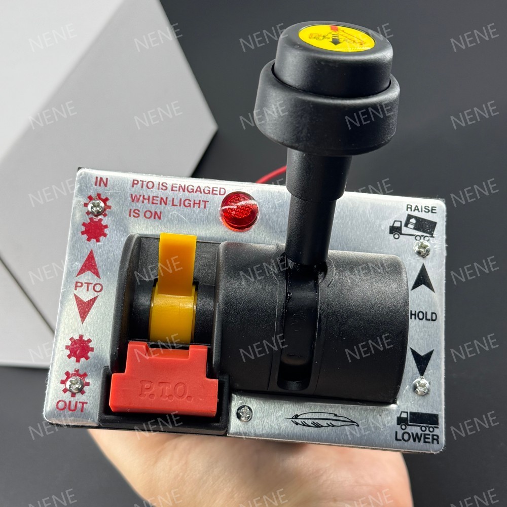 6CV-D Six Hole Dump Truck Control Valve with PTO Function Silver Aluminum alloy