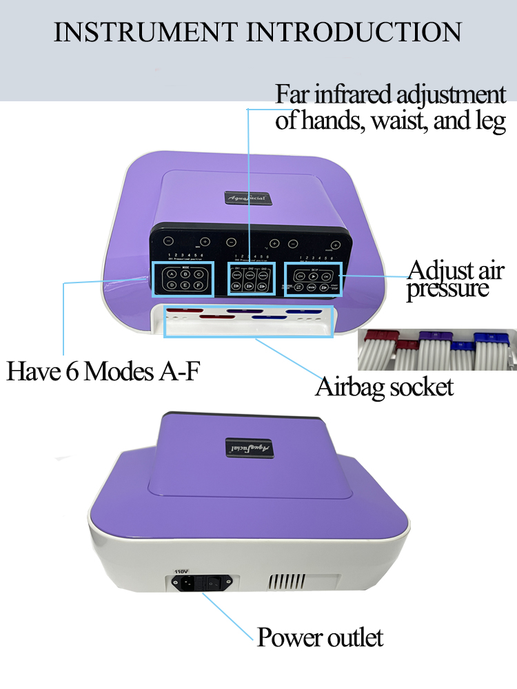 Purple Airbags Pressotherapy Lymphatic Drainage Machine 400w For Slimming