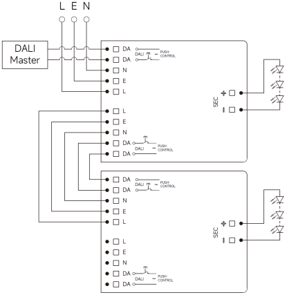 Easy-use series 50W NFC programmable DALI2 dimmable led driver from 700mA to 1400mA