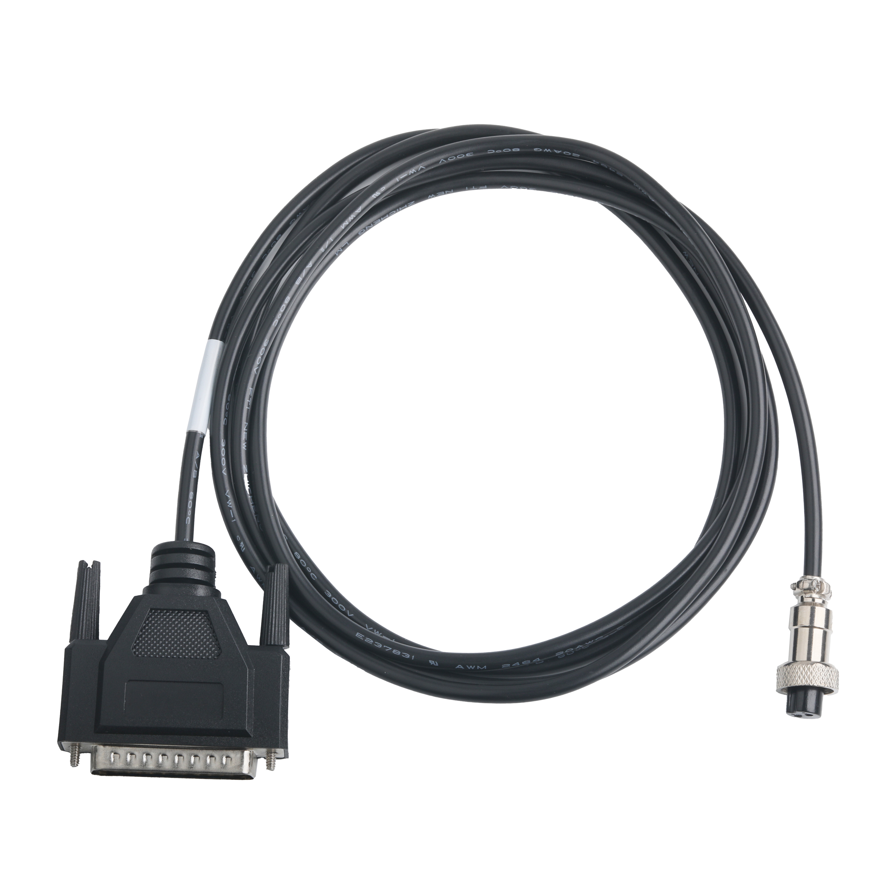 CLEAR PVC 30P D-SUB FEMALE To GX12 M12-2P Connector Custom Cable Assembly Connectors OEM/ODM