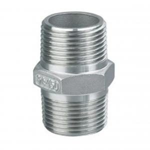 China 1/4''-4.0'' Sanitary Stainless Steel Male Hex Nipple Fitting for Casting Applications on sale