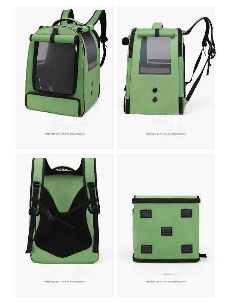 Lightweight Bird Parrot Pet Carrier Bag Cage Outdoor Mesh Large Foldable Travel Backpack