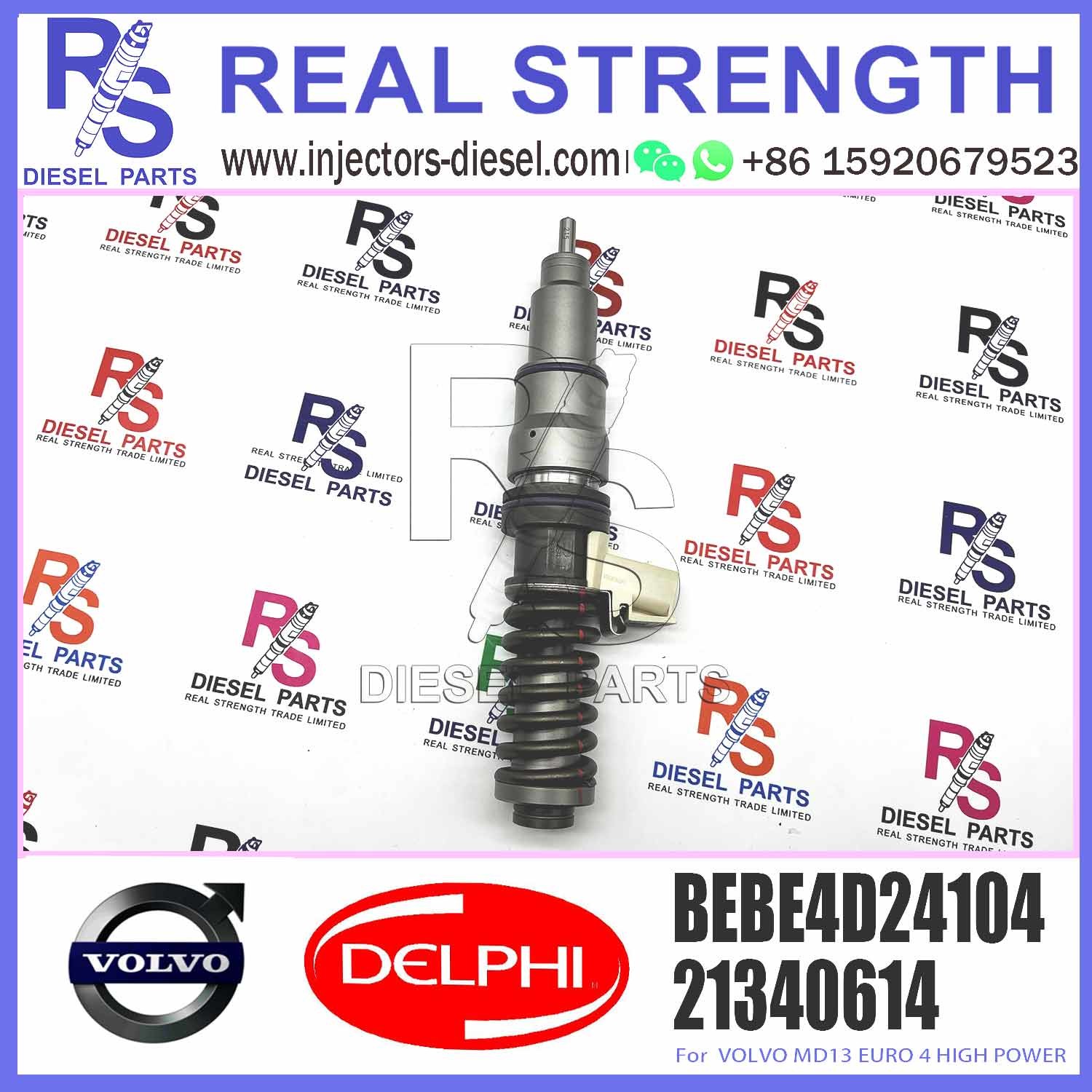 Diesel Fuel Injector 21371675 21340614 85000872 85003266 BEBE4D24004 BEBE4D24104 E3.18 for V-O-L-V MD13 EURO 4 LOW POWER