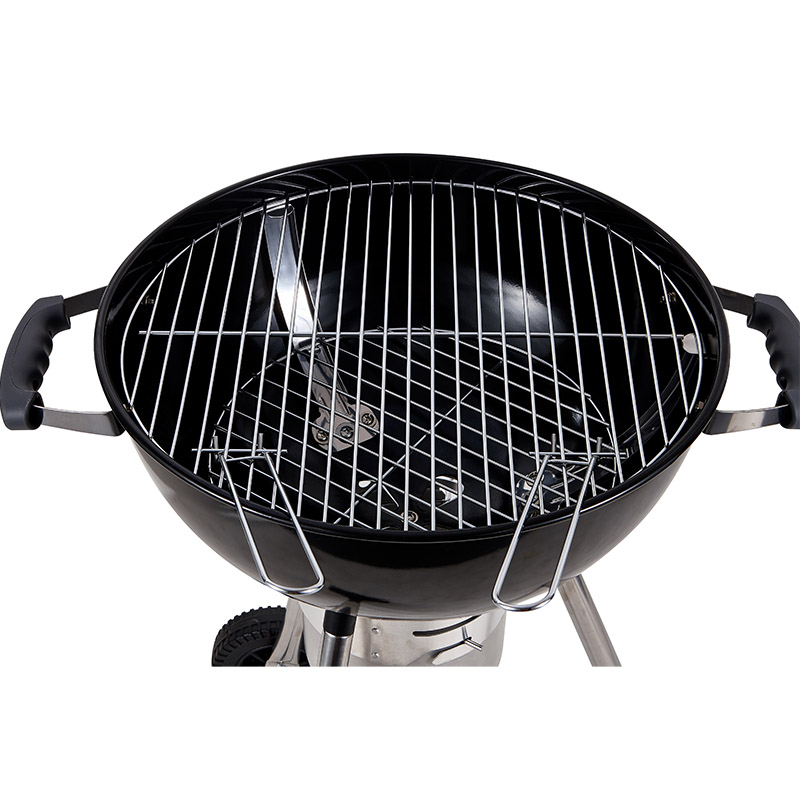 Outdoor Barbecue 18 inch Deluxe Kettle Charcoal Grill with Portable Charcoal Machine