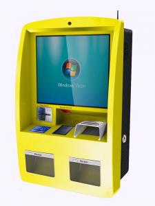 Quality Self Service Wall Mounted Kiosk Anti Vandalism Durable Rugged Steel Frame for sale