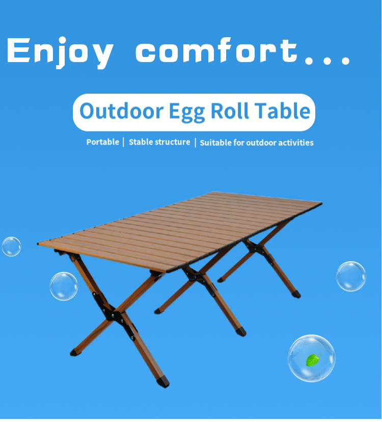 Ultra Compact Folding Camping Table - folded view