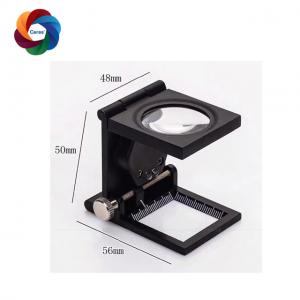 Quality Linen Tester 15x LED Folding Magnifying Glass Scale Metal 2 Button Cells for sale