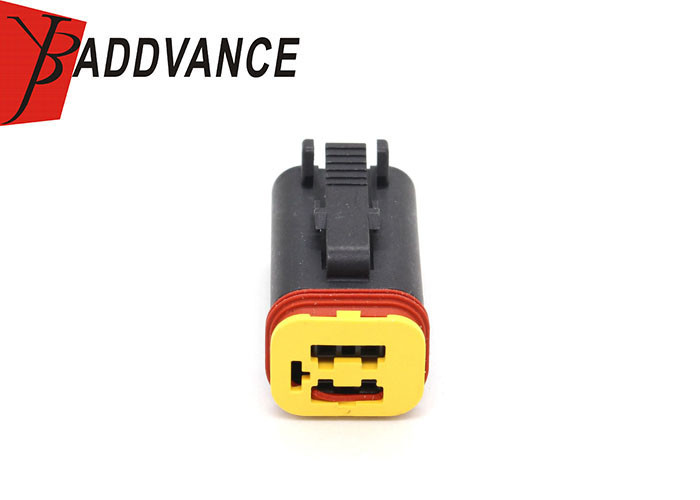 4 Pin TE Connectivity AMP Connectors Black Female Waterproof Connector Housing