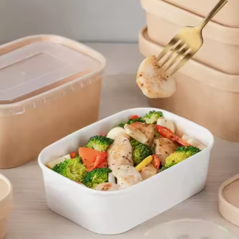 Biodegradable Paper Bento Box Oil Proof