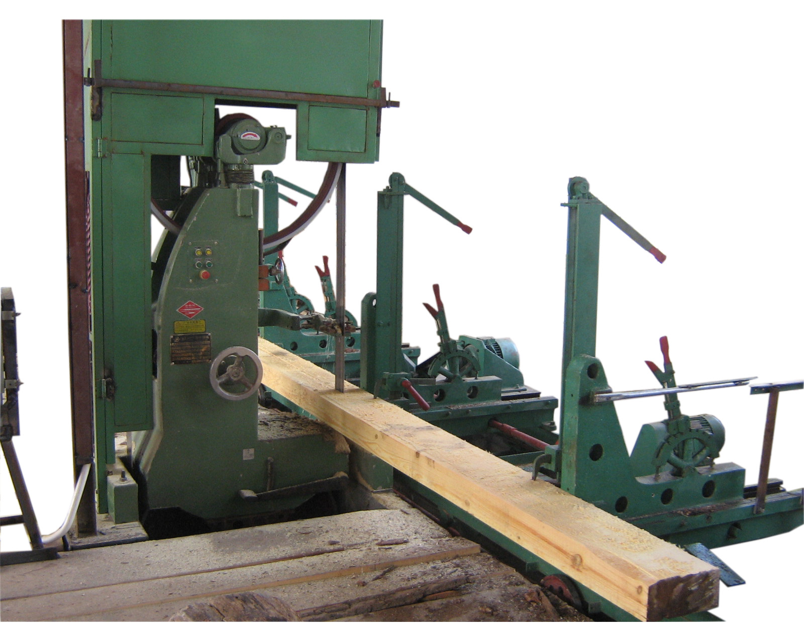 42'' Log wood cutting Vertical band bandsaw saw mill machine with electric carriage