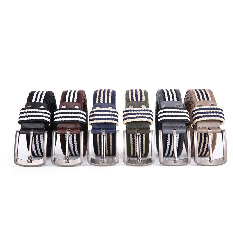 Alloy Buckle Cotton Canvas Belt