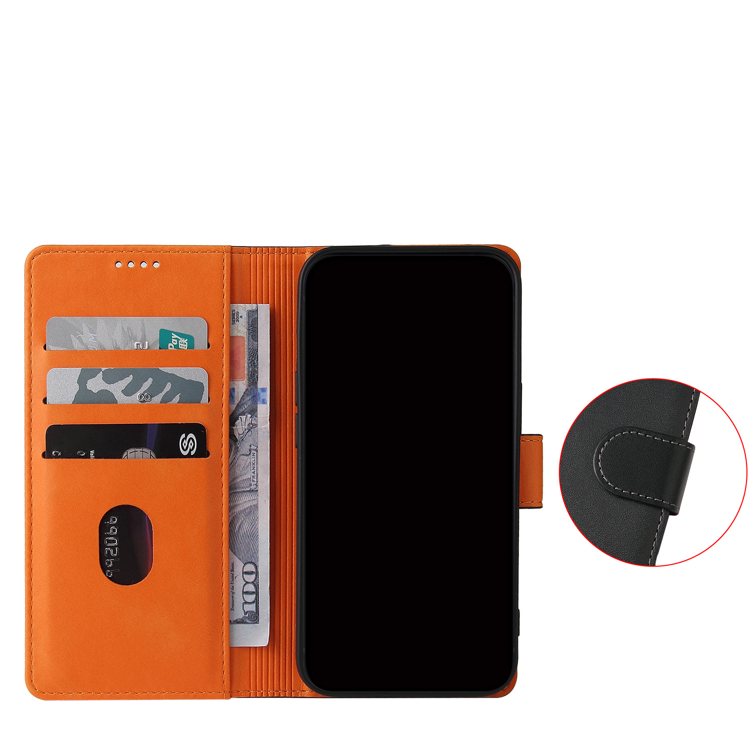 Minibook Cell Phone Case Shockproof Genuine Leather Wallet Flip Cover for iPhone 13 14