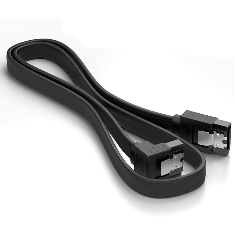 High Speed 6Gbps Locking Latch Right Angle Sata III 3.0 Power Extension Cable for Hard Disk