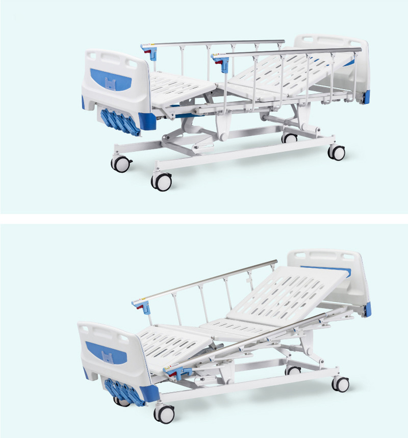 China Wholesale Comfortable Four Cranks Five Functions Manufactures Hospital Bed
