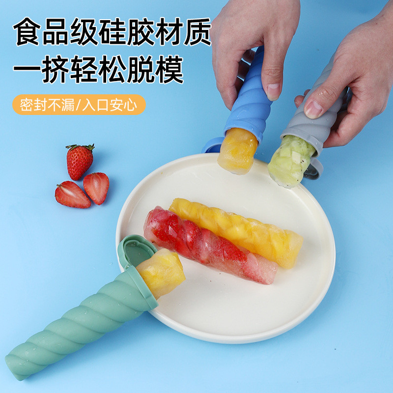 Popsicle Molds,6 Pieces Silicone Ice Pop Molds,Drip Free Popsicle Maker For Kids,BPA Free Freezer Tubes With Lids,For Snacks,Popsicle,Yogurt Sticks