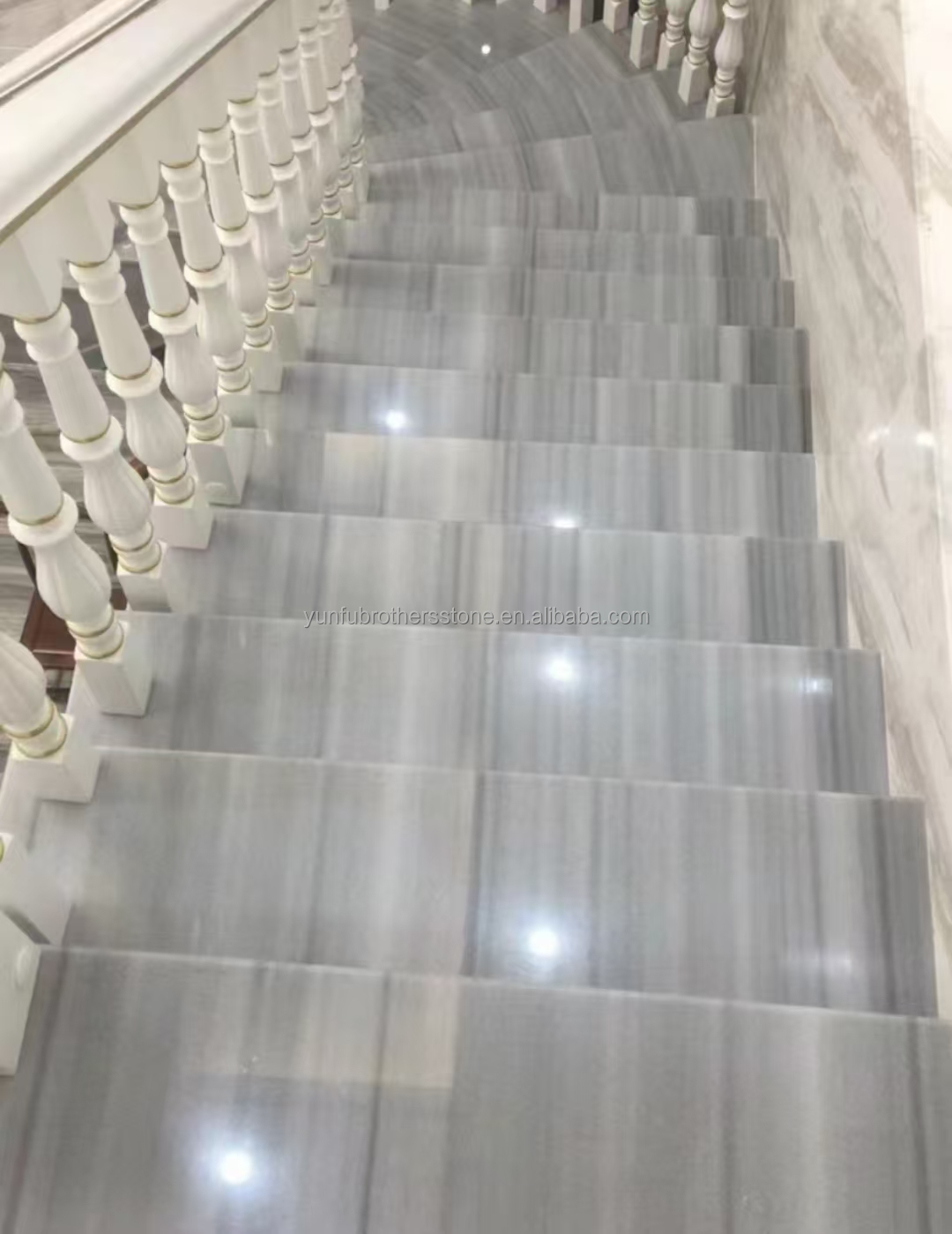 Star Grey Marble Type Calcite Stone Polished Tile for Bathroom Vanity Basin and Sink