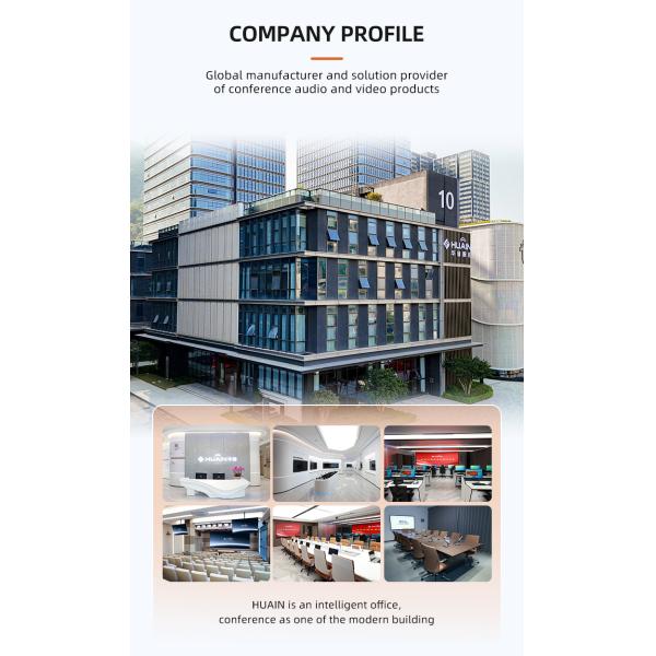 3.8 Inch LCD Display Digital 2.4G Wireless Conference System Microphone Host Serve Controller