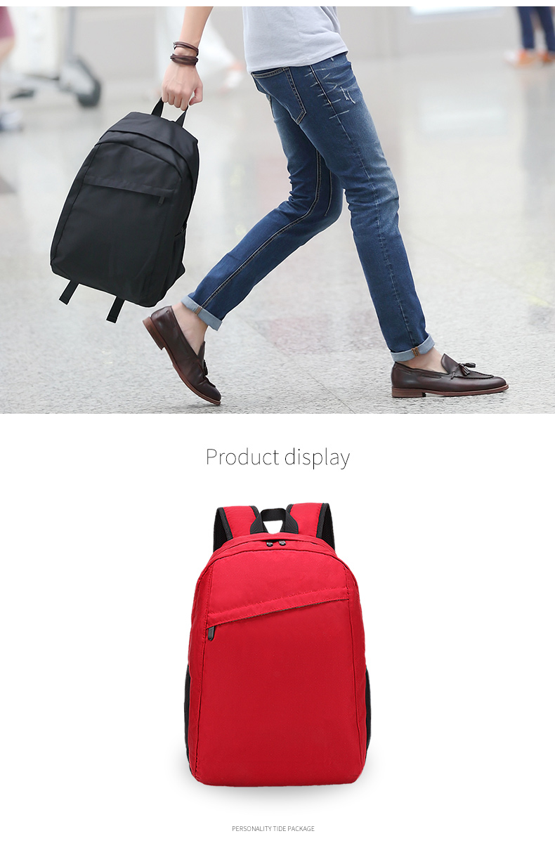 Wholesale custom logo men and women fashion middle school students waterproof backpack for kid school bag