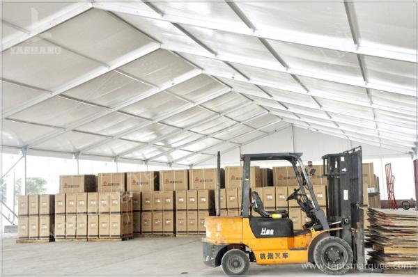 PVC Fabric Roof Outside Industrial Storage Tents Customized ISO CE Certification