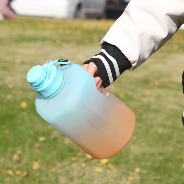 Time Marker Water Drink Reminding Popular Design Sport Plastic Bottle 2liter