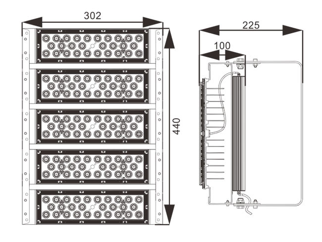 Energy Saving 250W Led Stadium Flood Light / Industrial Led Floodlights