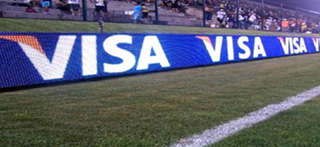 Football Arena Led Display Banner , Uv Proof / Waterproof Led Sign 12mm