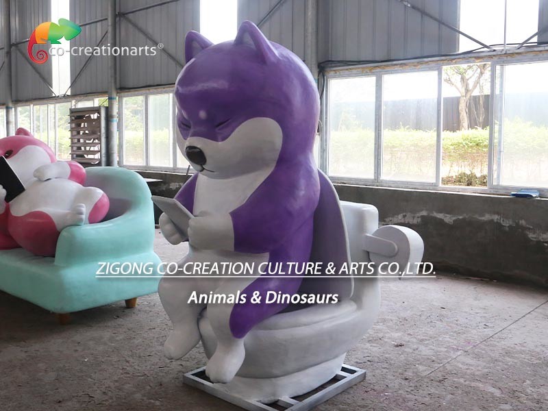 Shiba Inu Animatronic Custom Micro Model Replicas For Amusement Park