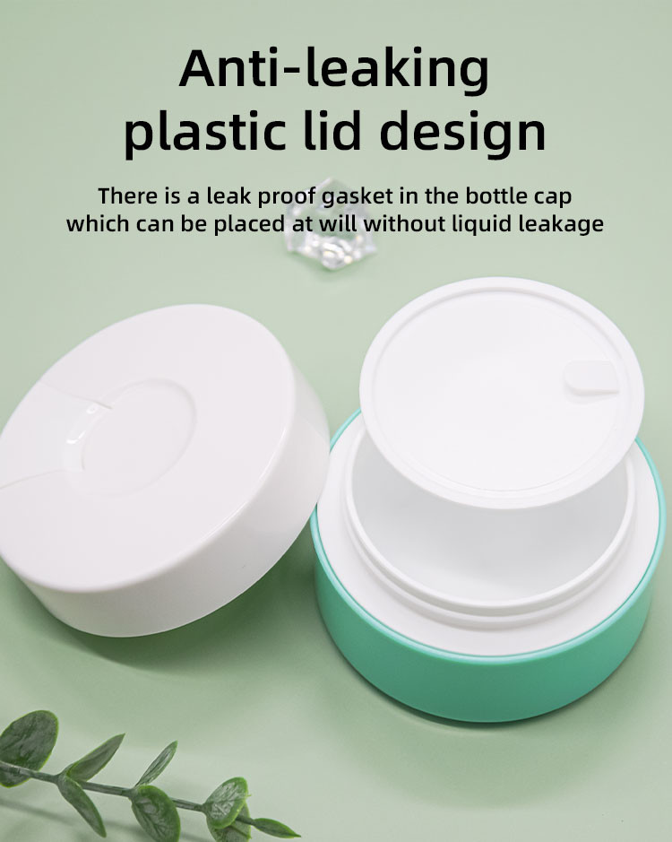 Wide Mouth 50g Od 65mm Plastic Cream Jar Empty With Own Scoop