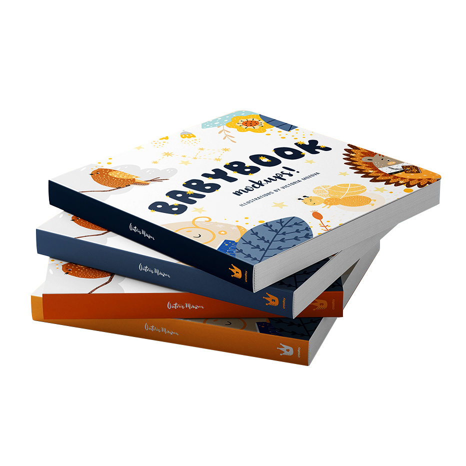 B5 Round Spine Children's Kids Book Printing Film Lamination Surface Finish