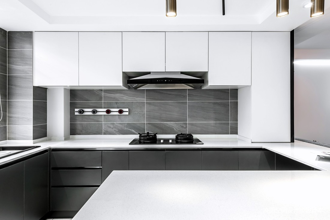 Home Modern Flat Pack Smart Kitchen Pantry Modular Kitchen Furniture Cabinets for Villa