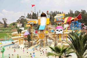 Quality Custom Fiberglass Water Park Equipments , Gaint Water House Playground for sale