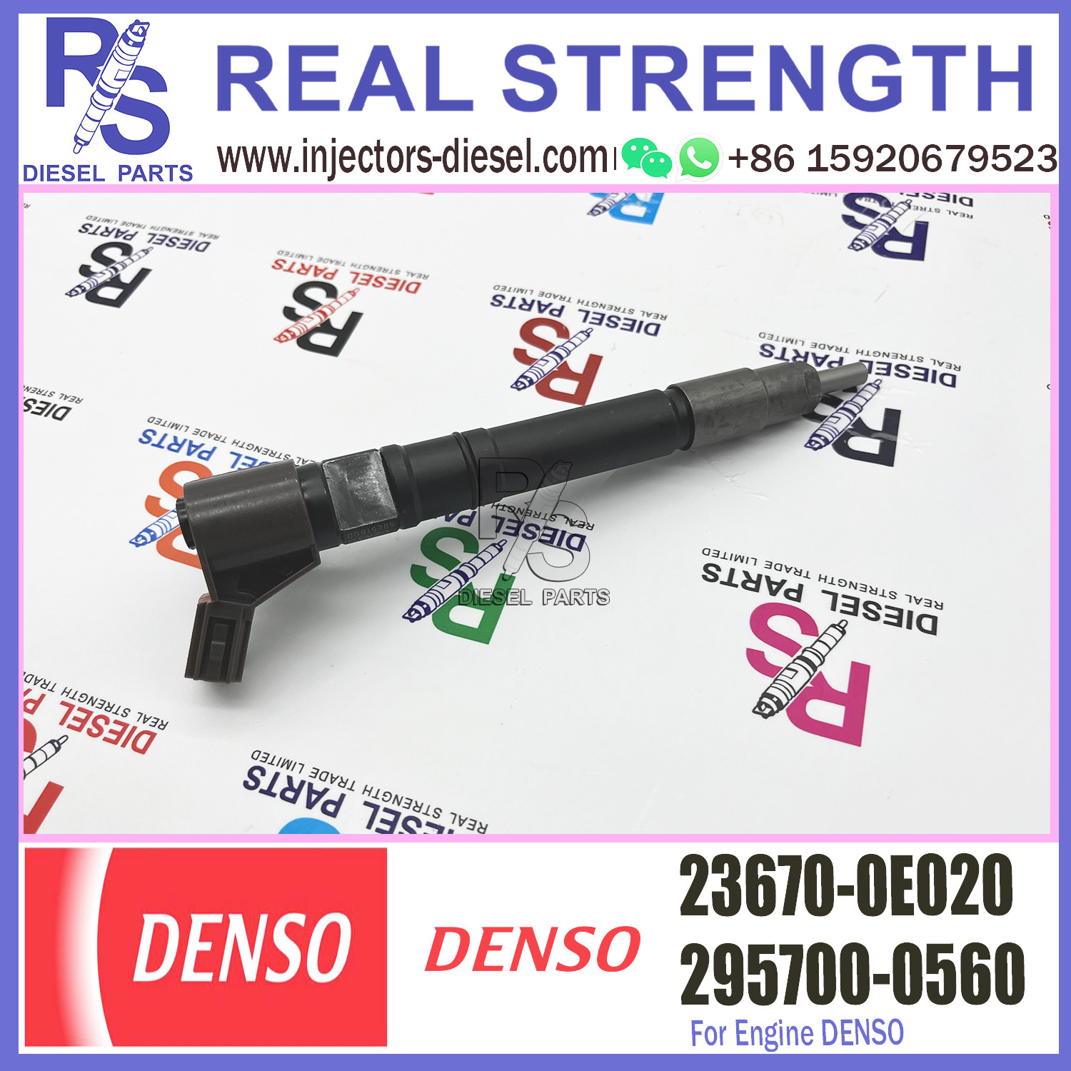 common rail injector 23670-0E020 23670-09430 diesel fuel injector 295700-0090 295700-0560 for TOYOTA 2GD-FTV