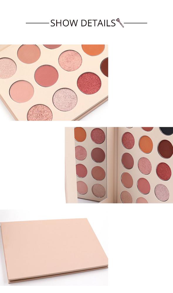 ODM 15 Shade Pressed Glitter Multi Color Eyeshadow For Green Eyes