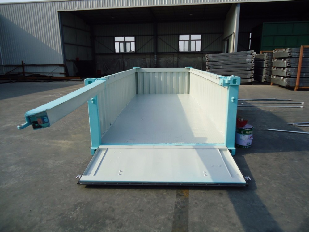 20ft Half Height Soft Open Top Container with Tarpaulin Roof Cover BV Certified High Capacity Bulk Ore Storage Solution