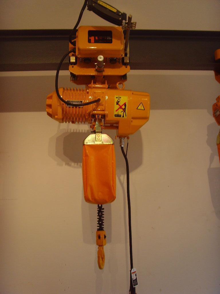 Quality 3Ton Double Speed Electric Chain Hoist with Motorized Trolley for sale
