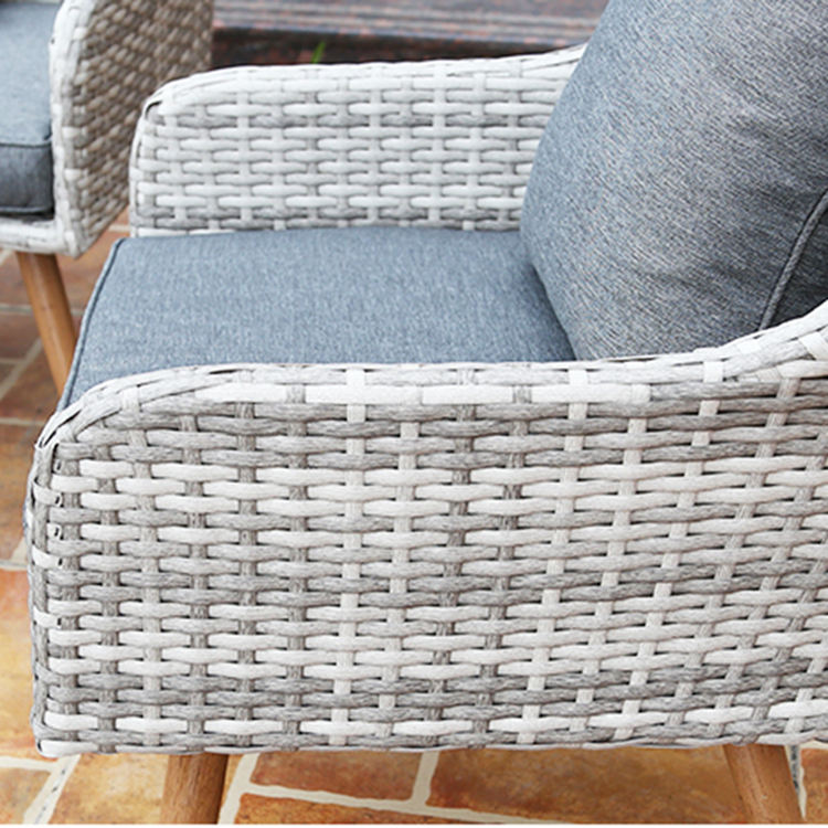 Grey Outdoor Couch With Dining Table European Garden Couch Set