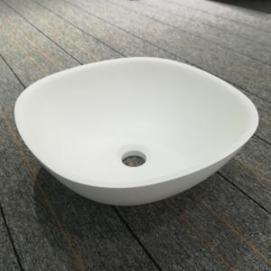 China Aluminum Powder Acrylic Solid Surface Counter Top Wash Basin on sale