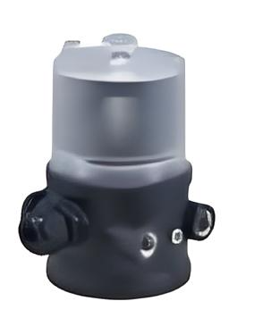 Pneumatically operated 2/2 way angle seat valve CLASSIC Stainless steel body with PPS actuator