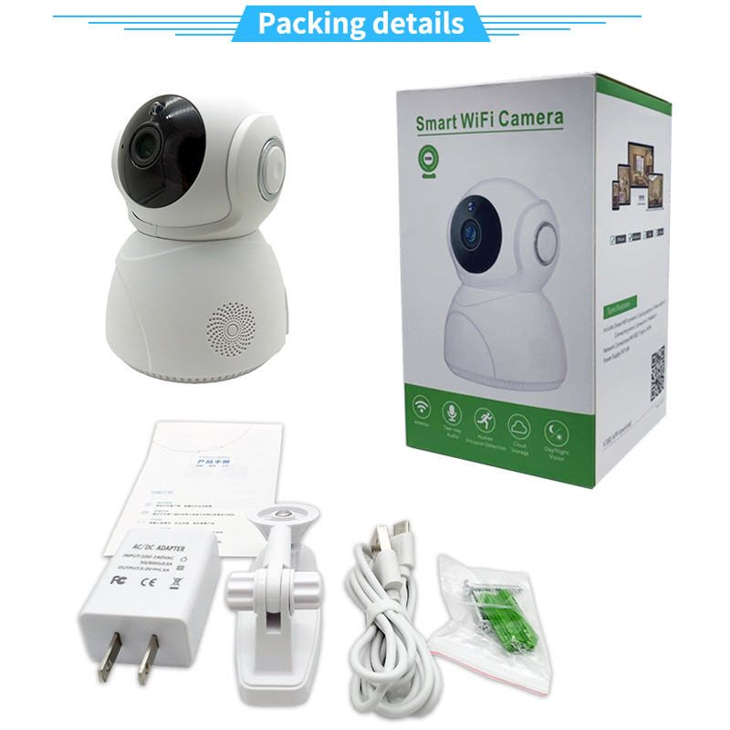 Mini indoor WIFI PT 5MP wireless onvif 128G TF card slot cloud storage home security network 3MP wifi camera