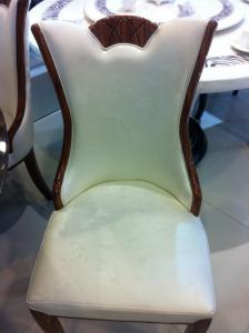 China white solid wood restaurant chair dining furniture on sale