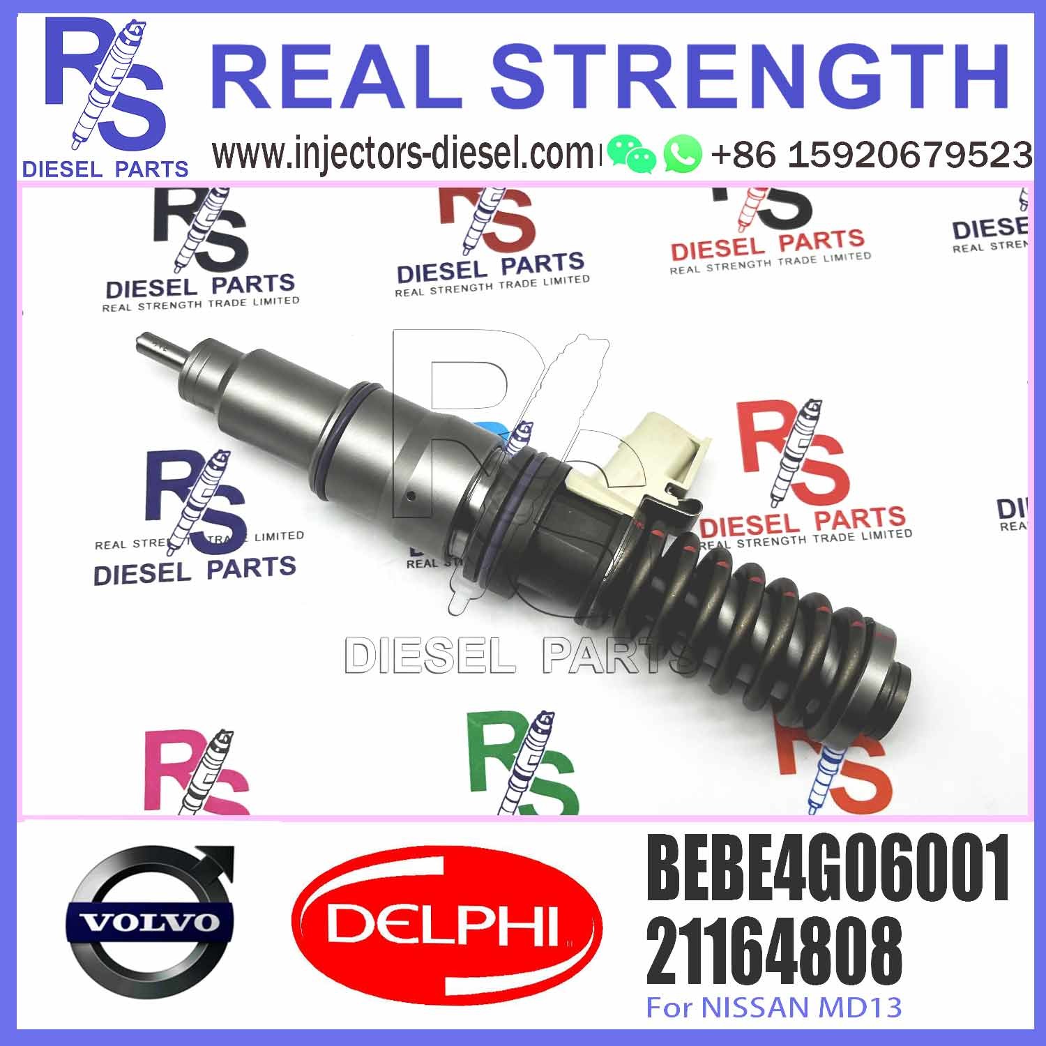 21164808 BEBE4G06001 Diesel Fuel Injector 21164808 BEBE4G06001 E3.4 For NIS-SAN MD13