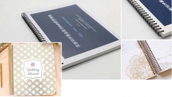 A5 Plastic Matte Soft Cover Notebook Journal / Diary With Spiral Binding