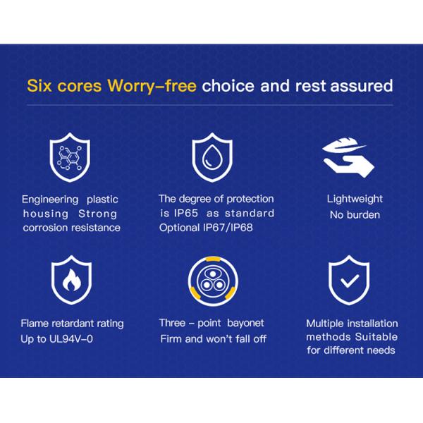 Cnlinko Connector 2 Pin Connector IP68 DC Plug 24V Led 2 Pin Waterproof Connector Plug Cable Socket