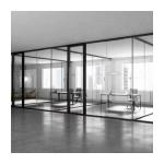 Stainless Steel Aluminium Glass Partition Wall Foldable Movable Office Dividers
