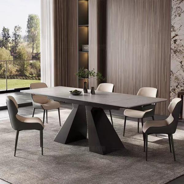 Extendable Dining Table Designs and Chairs Folding Modern Luxury Extendable