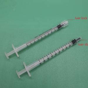 China ISO 13485 Safety Standard 1ml Disposable Luer Slip Syringe for Medical Application on sale