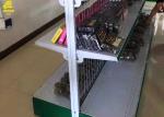 Convenience Store Wire Gondola Shelving 30KG Load Weight Four Layer