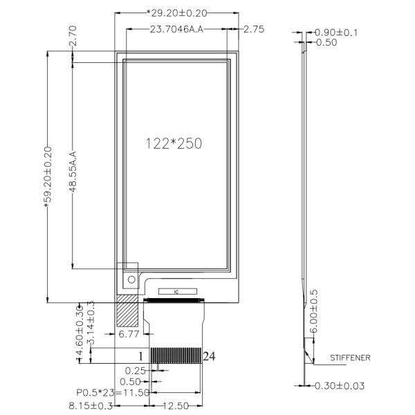 2.13" E Ink Display Module - 122×250 SPI, Ultra-Low Power, ESL Industrial-Grade e-Paper | Factory Direct
